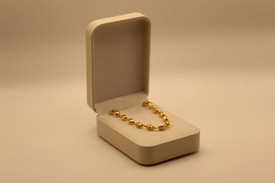 1 Gram Gold Textured Bead Chain