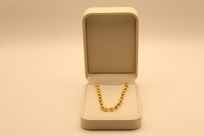 Matte Finish Golden Bead Mala