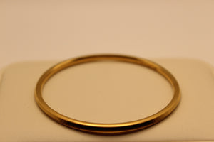 Slim Gold-Polished Silver Bangle - alternate view